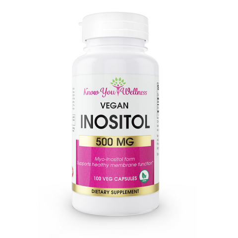 Vegan Inositol Supplement  500mg veggie capsules Want to get pregnant with PCOS? Try inositol!  It balances hormones, improves egg quality and ovarian function . It is one the best supplements for insulin resistance. Many women take inositol for anxiety and depression 